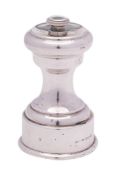 A George V silver pepper mill, maker S Blanckensee & Son Ltd, Birmingham,