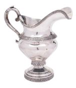 A mid 19th century American coin silver jug, maker Gerardus Boyce, New York,
