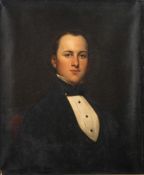 English School Circa 1860- Portrait of a young man,:- bust-length,