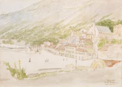 British School, early 19th Century- View from The Rifle Battery, New Mole, Gibraltar; Catalan Bay,