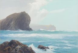 Frederick John Widgery [1861-1942]- Lion Rock, Lizard, Cornwall,