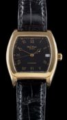 Paul Picot an 18 carat gold gentleman's wristwatch: the 18 carat gold cushion case stamped to the