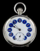 An open face pocket watch by The Lennox Watch Case Co.