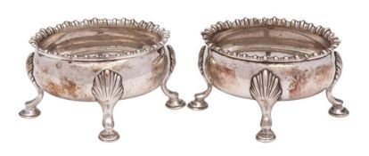 A pair of George III silver salts, maker David Hennell I & Robert Hennell I, London,