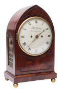 Richard Ganthony, London, a Regency mahogany bracket clock: the eight-day duration,