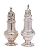 A George III silver caster, maker Robert Peaston, London,