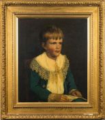 English School Circa 1900- Portrait of a boy half-length seated,