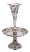 A Victorian silver table centrepiece, maker Martin, Hall& Co, London,