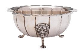 An Elizabeth II silver circular sugar basin, maker LAO , London,