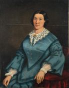 Anglo/American School, Circa 1850s - Portrait of a lady,