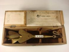 A T Walker & Sons Patent A1 ' Harpoon' Ship's log in original pine case:,