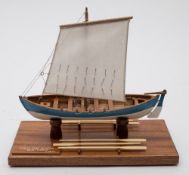 A scale model of a Shetland Sixern 'Old Times':,