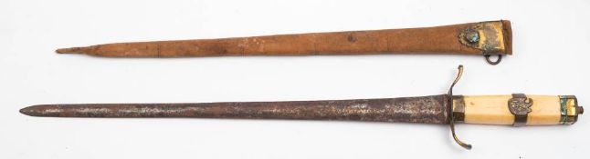 A 19th century Continental midshipman's dirk:,