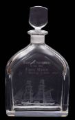 An Orrefors glass decanter and stopper by Patrick Harkin,