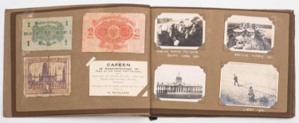 An interesting album of WWI and later naval photographs: including several of the surrendered