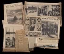A collection of newspaper cuttings relating to the British Antarctic Expedition 1910,