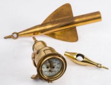A Thomas Walker & Sons 'Cherub' MK.II ship's log together with a rotator:.