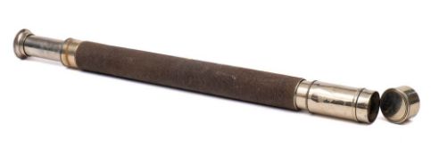 A single draw telescope by Ross of London for J Gieve & Sons,