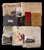 A collection of miscellaneous ephemera relating to F E C Davies:,