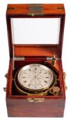 A Clan Line Two Day Marine Chronometer by Kelvin, White & Hutton,