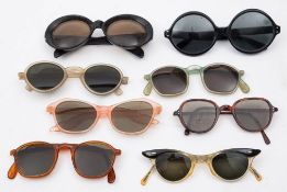 Eight pairs of mid 20th century sunglasses: including coloured frame examples (8)