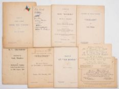 A collection of mid 20th century launch invitations and programmes for Woolston Works,