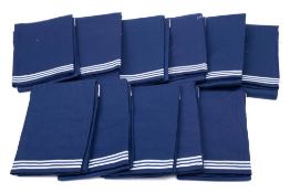 Ten Royal Navy Regulation pattern seamen's collars by Watts & Stone Ltd: (10)