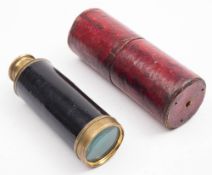 An early 19th century brass eight draw telescope by Carpenter,
