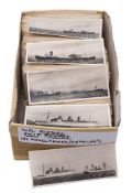 A collection of waterline photographs of ship models: probably produced for a model company