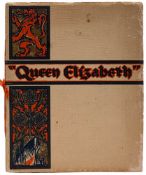 A Cunard White Star 'Queen Elizabeth' launch commemorative programme:.