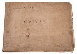 A manuscript log for the 80ft twin screw Motor Yacht 'Cingalee' dated 1926-1928:,