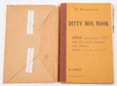 A WWII Ditty Box Book for Roy James Bower, Supply Assistant,