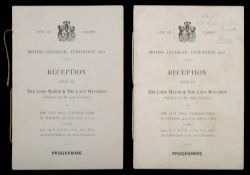 Two programmes for the 'City of Cardiff British Antarctic Expedition,
