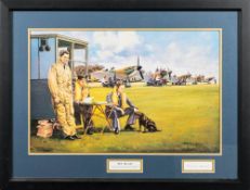 * Norman Hoad [1923-2014]- 'Set To Go',:- framed print, signed in pencil in the margin,