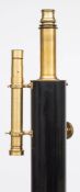 A 3 1/2 inch brass refracting telescope by Ramage,