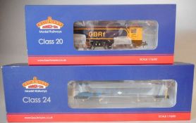 Bachmann, 00 gauge, a Class 24 diesel locomotive No 24077: in BR blue livery,