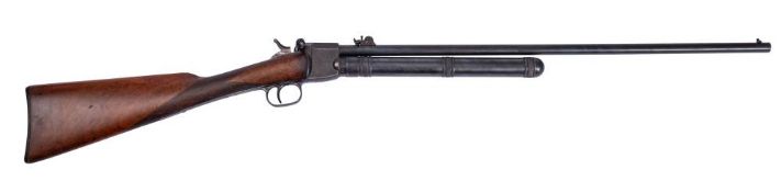 A 19th century Paul Giffard pneumatic 8mm air rifle: with 62.