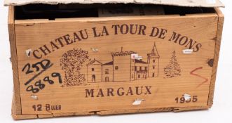 Twelve bottles of Chateau La Tour de Mons Grand Vin Margaux 1985: (cased)