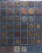 A collection of approximately fifty Spitalfields Market tallies,