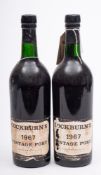 Two bottles of Cockburns 1967 Vintage Port:(2)
