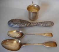 A silver presentation mug, maker James Deakin & Sons, Sheffield, 1924; inscribed W.C.A.C.U.