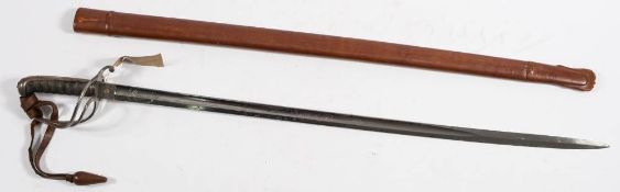 A Victorian 1855 pattern Late Madras Artillery Officers sword by Henry Wilkinson,