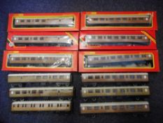 Hornby, six assorted LNER teak effect passenger coaches: all boxed,