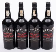 Four bottles of Offley Boa Vista 1972 Vintage Port: