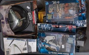 Hasbro and Others. A boxed group of various figures and vehicles including Titanium Series Slave i.
