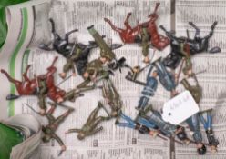 Britians and other Military figures: including WWII British Infantry and Cavalry,