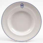 A Huddart Parker Line (Australia) Staffordshire soup bowl by North Staffordshire Pottery: with