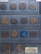 A large collection of pay checks on four sheets: