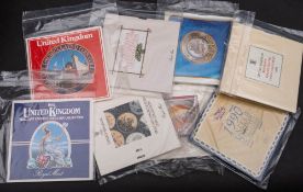 A box containing uncirculated Royal Mint year sets 1985-200: (1993x2) 'Libra/Solidus/Denarius set.