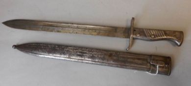 An Imperial German M88/98 Ersatz bayonet: with 35.